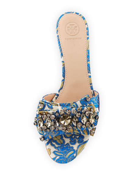 Neiman Marcus jacquard sandals